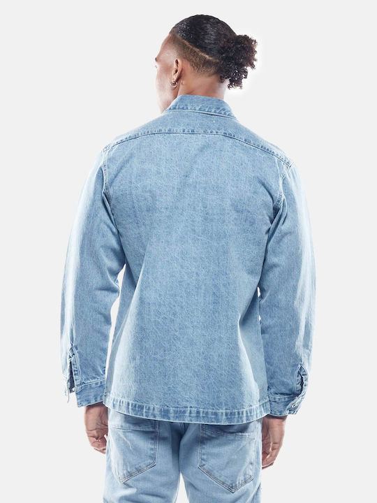 Μακρυμάνικo Τζιν Overshirt Blue