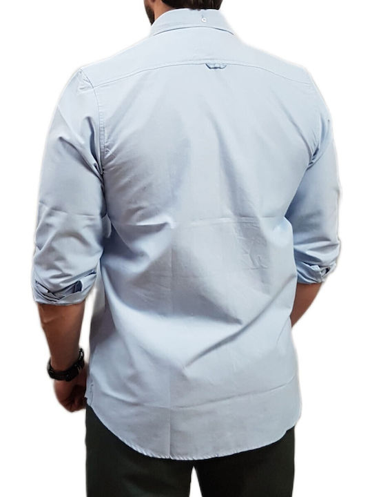 Long Sleeve Shirt in Narrow Fit Light Blue