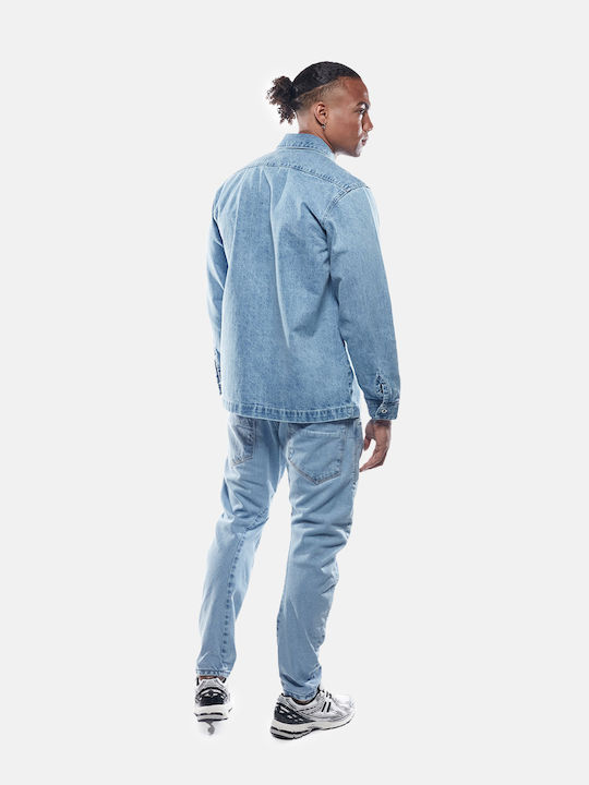 Μακρυμάνικo Τζιν Overshirt Blue