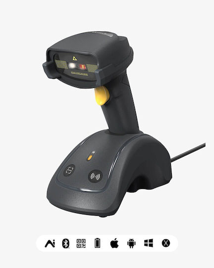 Inateck Scanner Portabil Wireless cu Capabilitate de Citire Coduri de Bare 1D