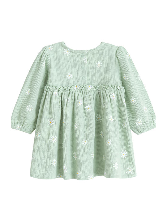 Girls Dress Long Sleeve Green