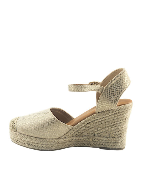 Sommer Damenplattformen Beige