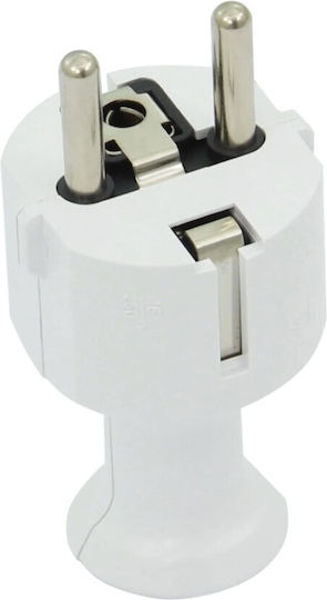 Щепсел Schuko Мъжки Бял Plastrol Wt-40