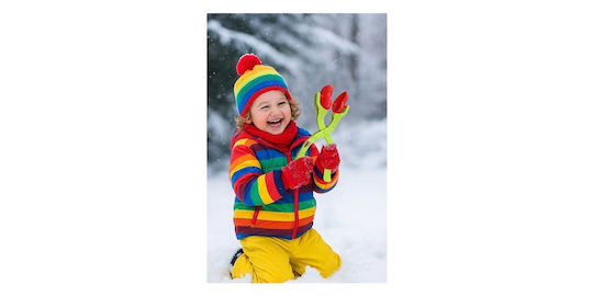 Χιονόμπαλα Jamara Snowball Puncher Heart Star 2in1 Colorful 3+