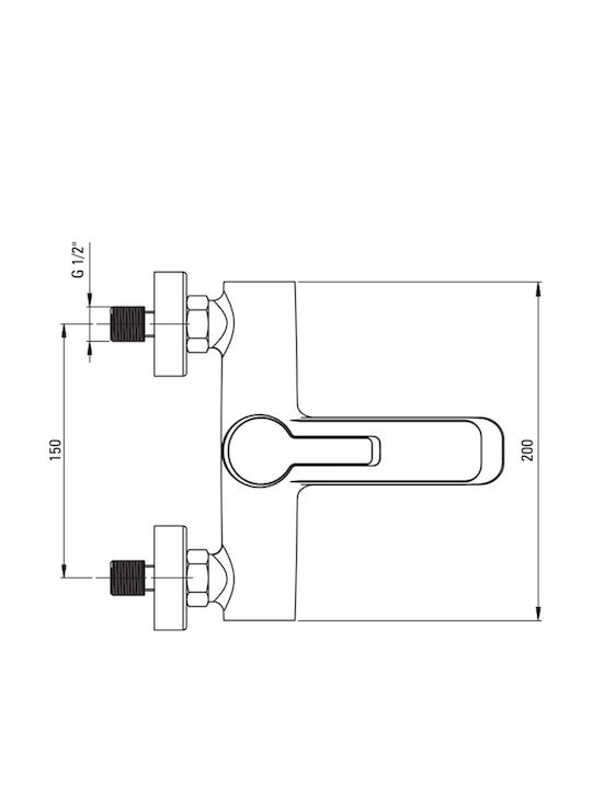 Deante Mischbatterie für Dusche Thermostatisch