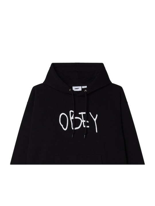 Sweatshirt with Hood Black