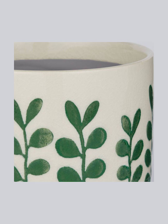 Butlers Ceramic Plant Pot Green 14x14cm