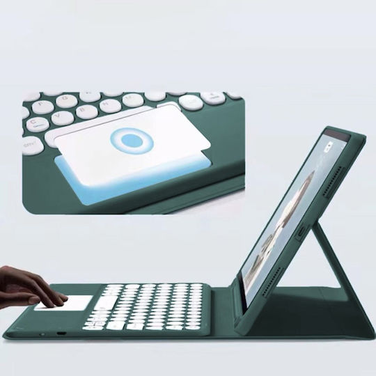Bluetooth Keyboard Case Touchpad Ipad Air 13 Gen6 Green