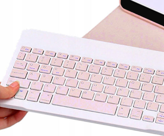 Bluetooth Keyboard Case Lenovo Tab P12 Tb-370 Pink