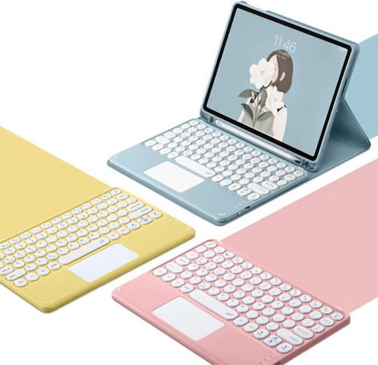 Bluetooth Keyboard Case Touchpad Ipad Air 13 Gen6 Blue