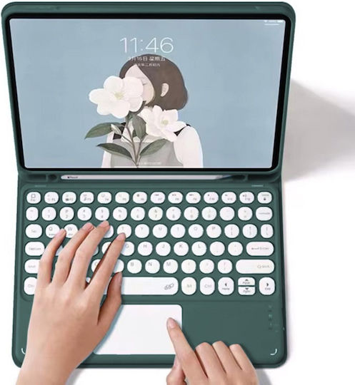 Bluetooth Keyboard Case Touchpad Ipad Air 13 Gen6 Green