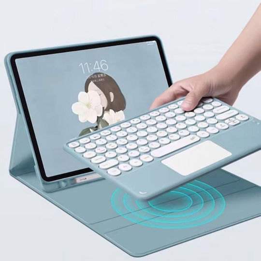 Bluetooth Keyboard Case Touchpad Ipad Air 13 Gen6 Blue