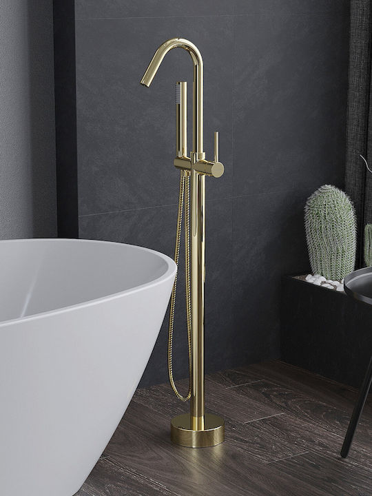 Mexen Thermostatische Badewannenarmatur Komplettes Set Gold