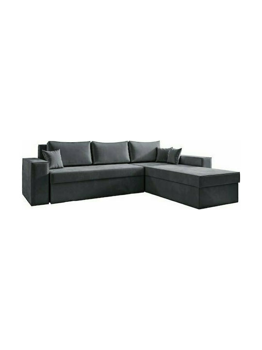 Olymp Colțar Canapea cu Unghi Reversibil Gri 280x210x80cm