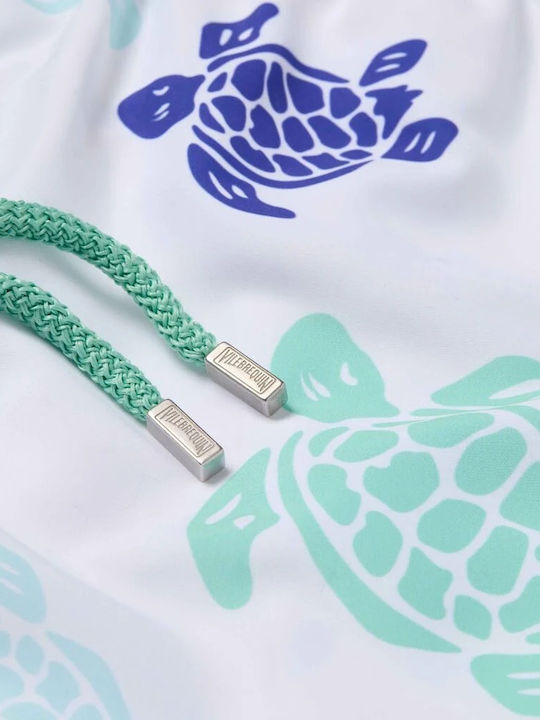 Men's Swimwear Shorts White With Patterns