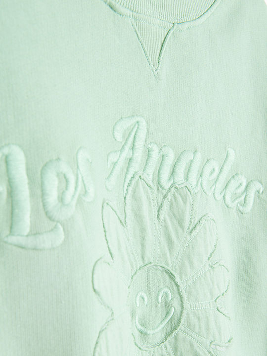 Kids Sweatpants Set Green 2 Pieces