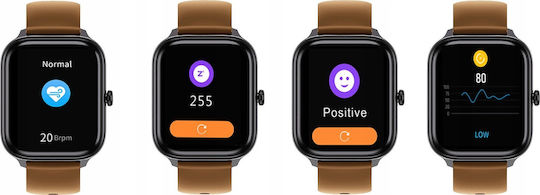 Έξυπνο Ρολόι Noname Smart Watch Imiki St1 Καφέ