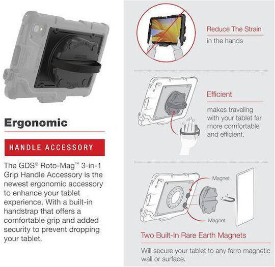 Ram Mounts Gds Roto-mag 3-in-1 Handle Accessory Zebra Et4x 8" Tablet Multicolor