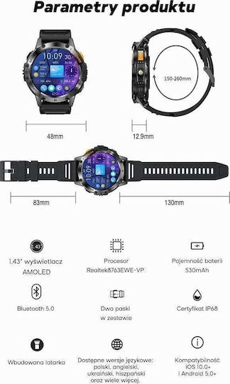 Smartwatch Gravity Men's Watch Smartwatch Gt22-5