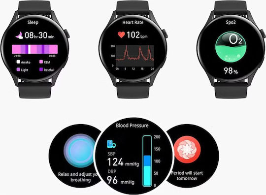Smartwatch De Damă Gravity Gt11-1 Lgd Lgd Bk