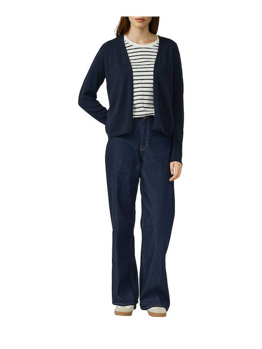 Damen Gestrickte Strickjacke Blau