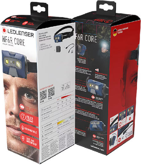 LedLenser Rechargeable Head Flash Light LED IP68 with Maximum Brightness 800 Lumen