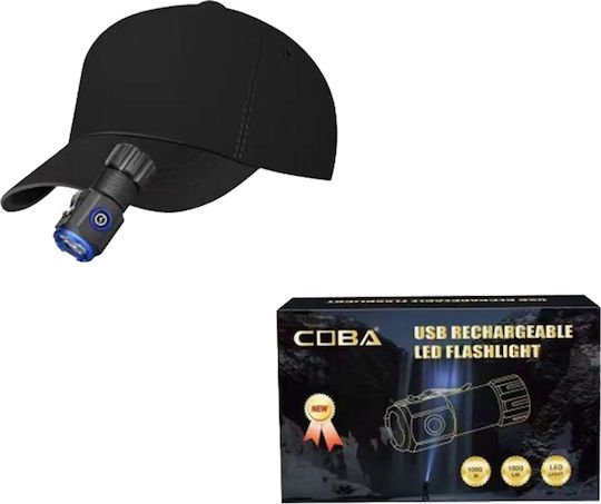 Bronces Coba Wiederaufladbarer LED Taschenlampe mit Maximaler Helligkeit 1800lm