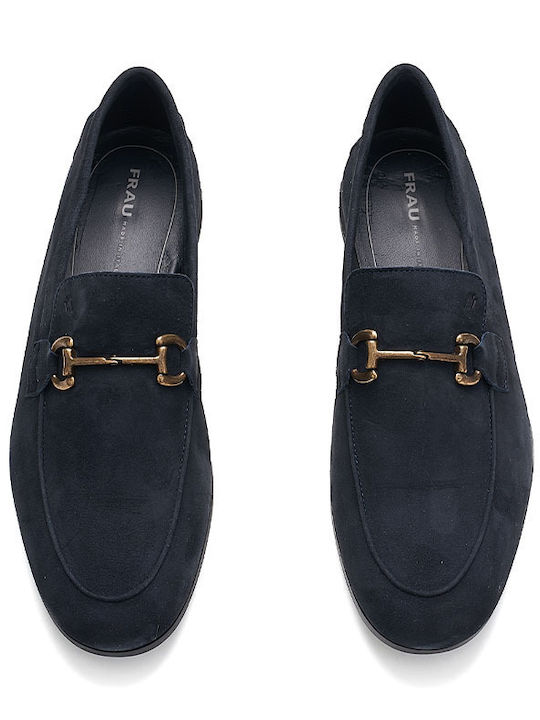 Suede Herren Mokassins in Blau Farbe