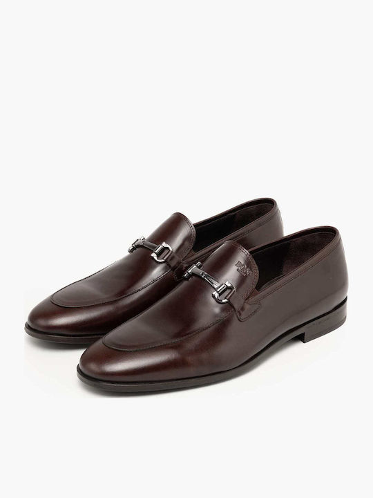 Δερμάτινα Ανδρικά Loafers σε Καφέ Χρώμα