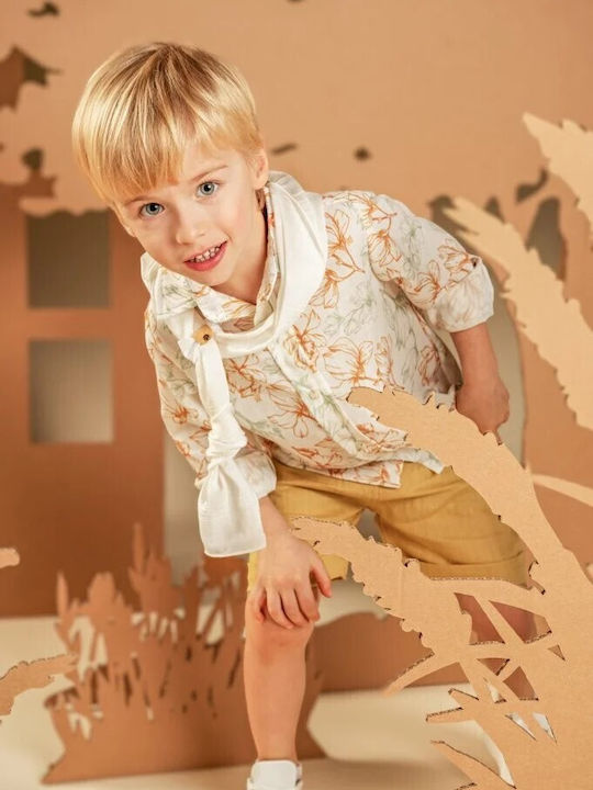 Baby Bloom Baby Bloom Taufkleidung für Jungen Leinen Gelbe