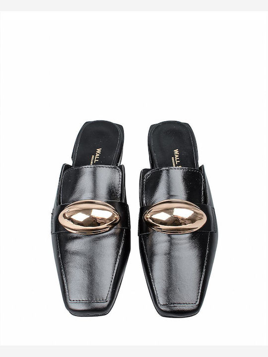Mules With Heel In Black Colour