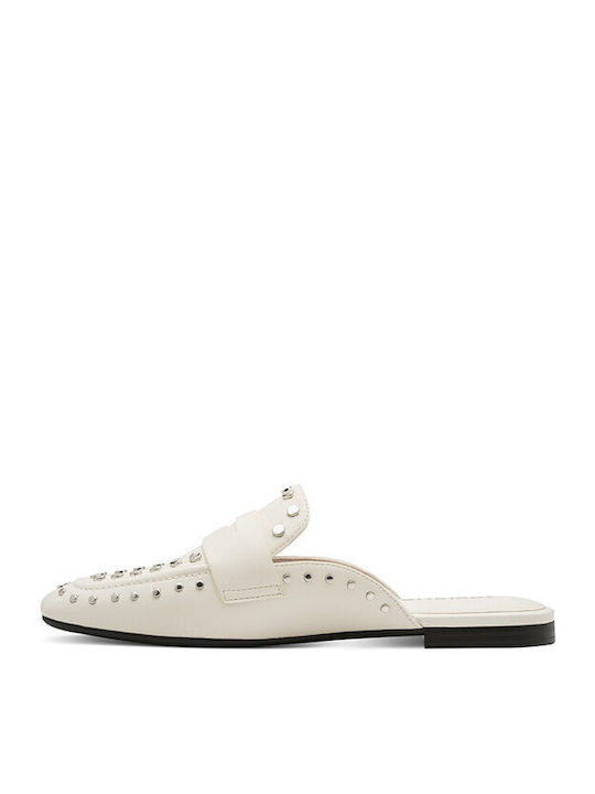 Flat Mules σε Λευκό Χρώμα