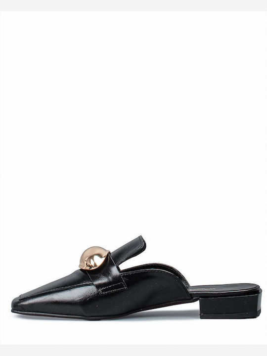 Mules With Heel In Black Colour