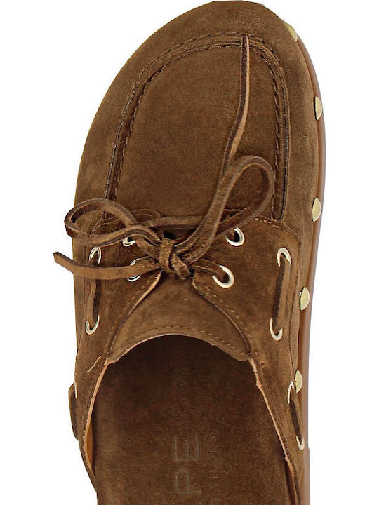 Flat Mules σε Καφέ Χρώμα