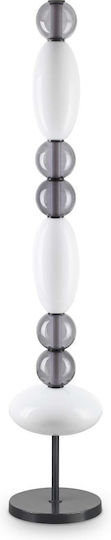 Ideal Lux Lumiere LED Floor Lamp H155xW2.8cm. with Warm White Light 7350lm Black