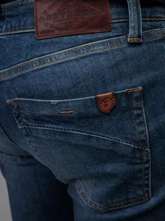 Ανδρικό Παντελόνι Τζιν με Slim Εφαρμογή Blue