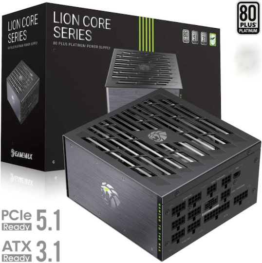 GameMax Lion Core 1000W Черно Захранващо Блокче За Компютър Пълен Модул 80 Plus Platinum