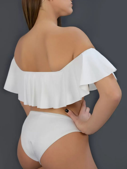 Off Shoulder Bikinioberteil Nude
