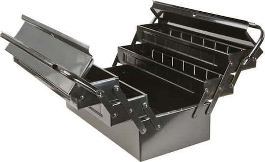 Topex 79R101 Hand Tool Case Metallic 5 Slots Dimensions: W55xD20xH21cm