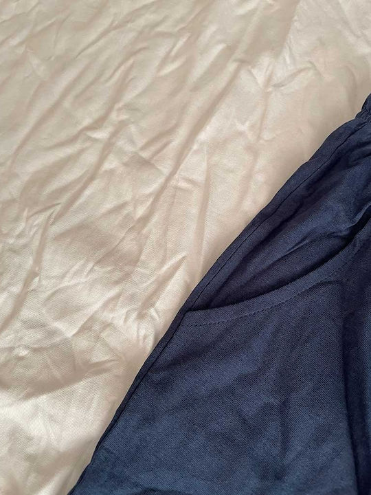 Enrico Coveri Sommer Herrenpyjama Bluse Weiß