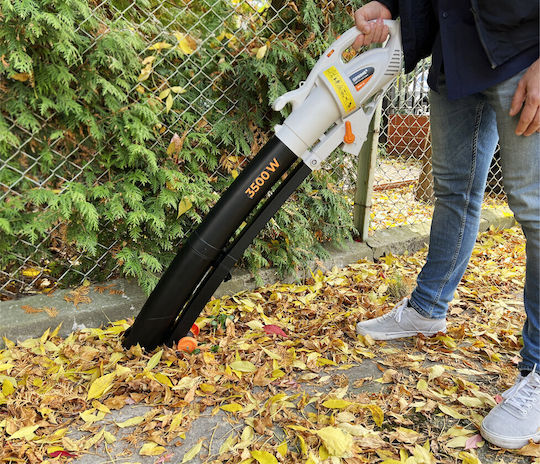 Prime3 Laubbläser / Sauger Handheld Elektrisch 3500W mit Lautstärkeregelung & Maximaler Luftgeschwindigkeit 270km/h