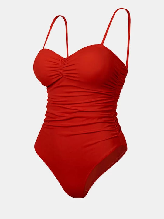 Red One Piece Swimsuit