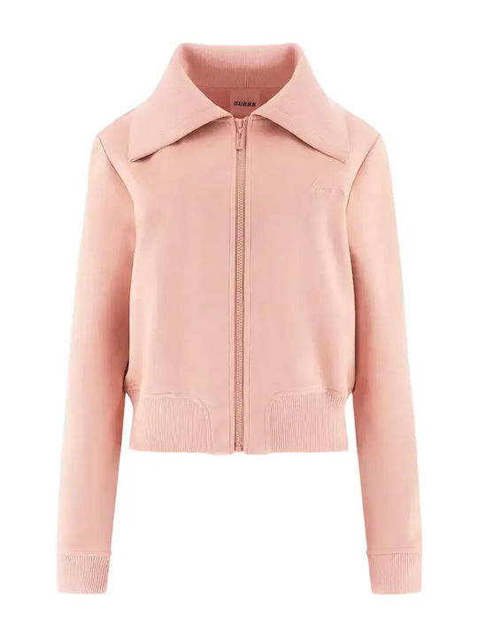 Women's Sweatshirt Cardigan Pink