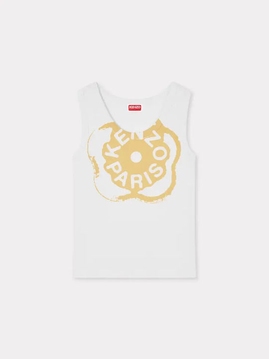 Boke Flower 2.0 Γυναικεία Μπλούζα Βαμβακερή Αμάνικη Floral White
