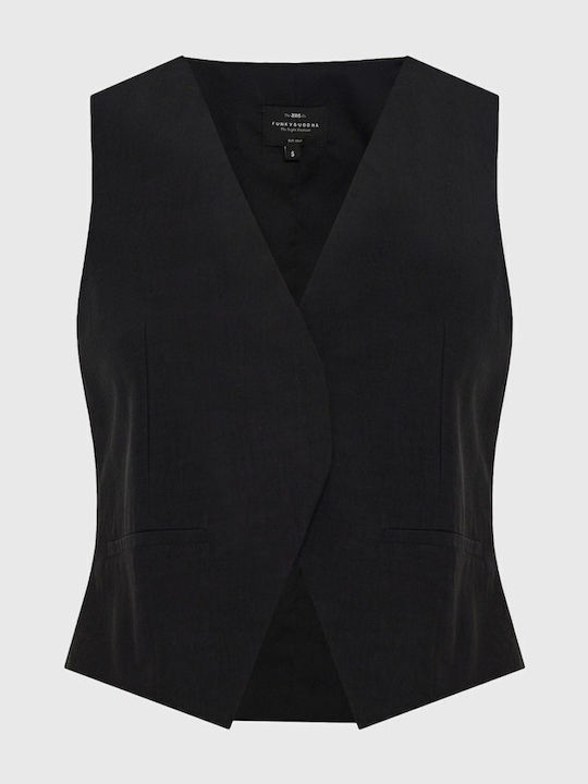 Women's Cotton Sleeveless Blouse Black