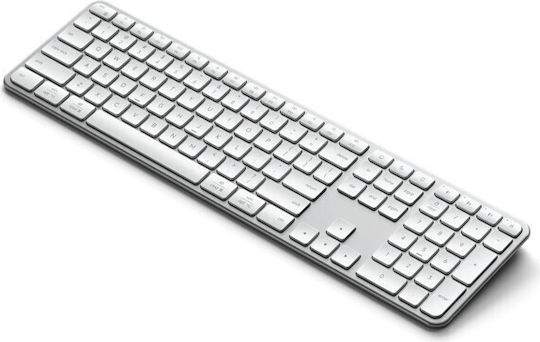 Satechi Slim EX3 Ασύρματο Bluetooth Πληκτρολόγιο Αγγλικό US Συμβατό με Mac Ασημί