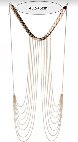 Tatu Moyo Sexy Choker Χρυσό