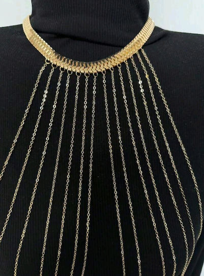Tatu Moyo Sexy Choker Χρυσό