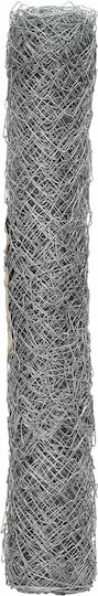 vidaXL Galvanized Wire Fencing Set Silver 2x10m