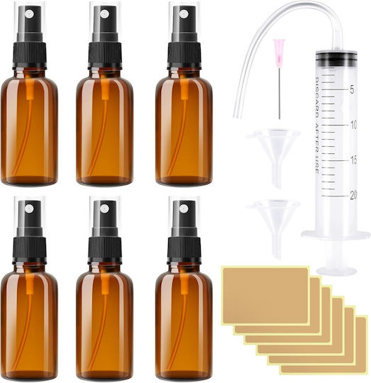 Satz 6 Glasflaschen 10 Ml Spray Reise Zubehör